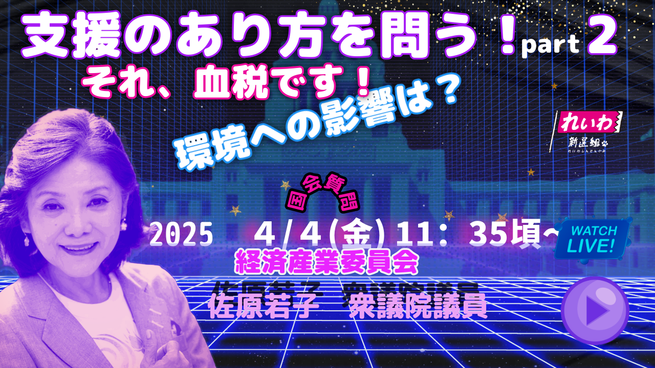 ｛国会報告｝2025/4/4　経済産業委員会
