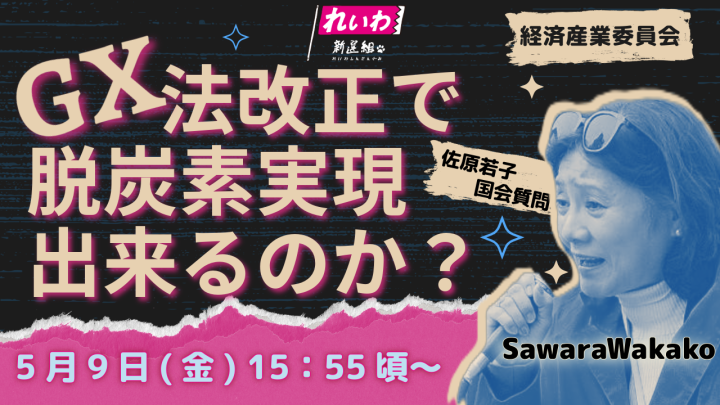 ｛国会報告｝2025/05/9　GX法改正で脱炭素実現出来るのか？